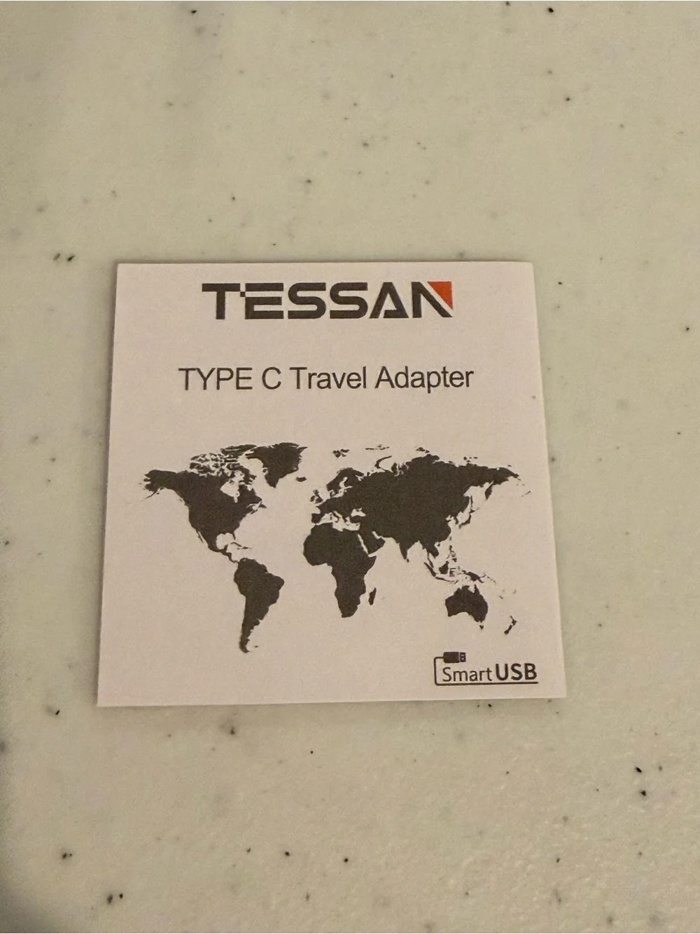 TESSAN Type C European Travel Adapters 3-Pack w/ USB + Box